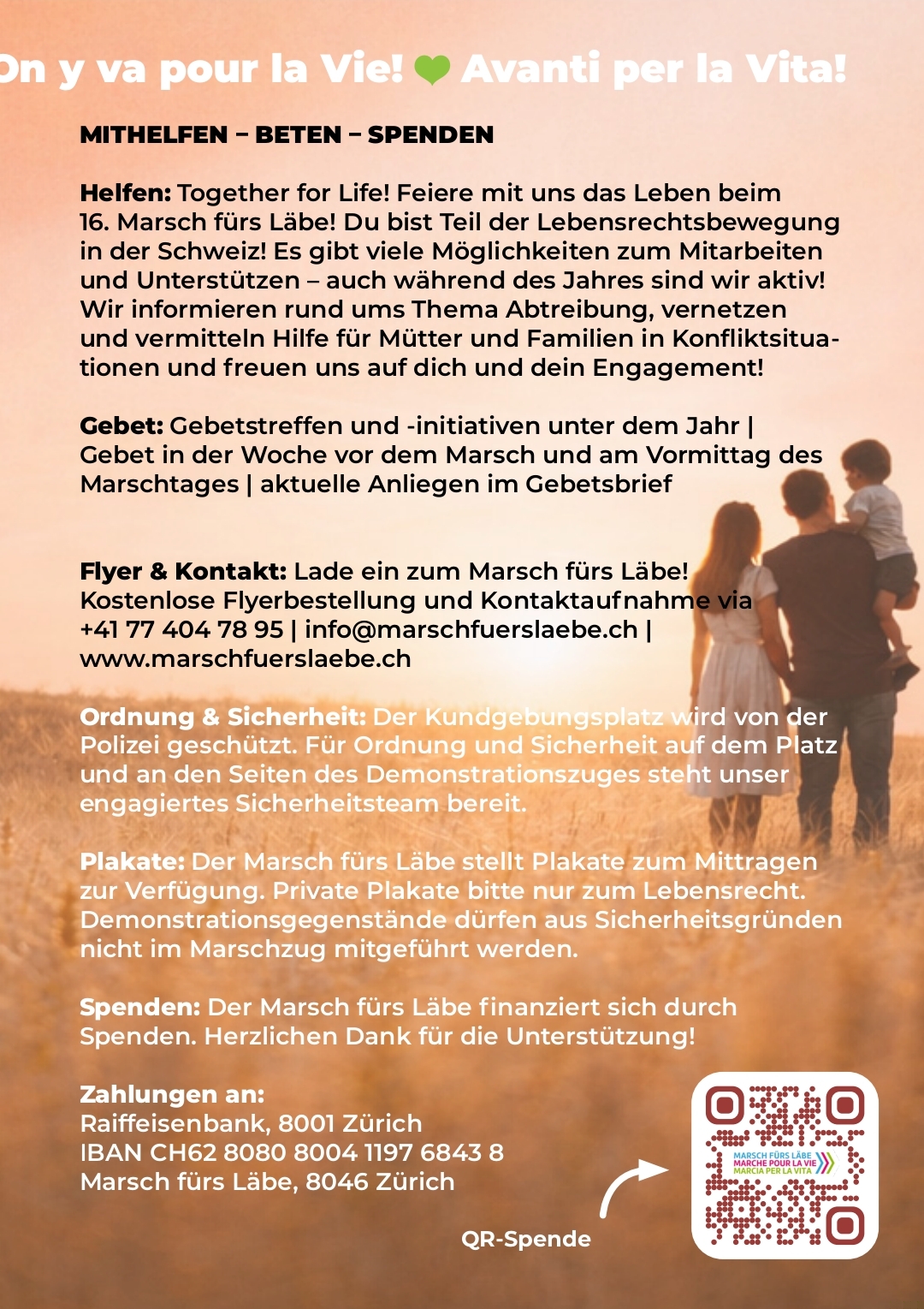 Gellertkirche Basel, Marsch fürs Läbe 19.09.26 Mitreisende gesucht